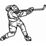 HP13 Hockey Sticker