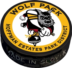 Hoffman Wolfpack Hockey Club Custom Award Puck
