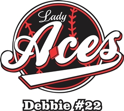 Lady Aces Softball Custom Baseball Decals | Stickers for your Car Window