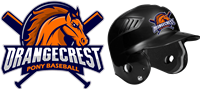 Orangecrest Pony Baseball All Stars Custom Helmet Decal