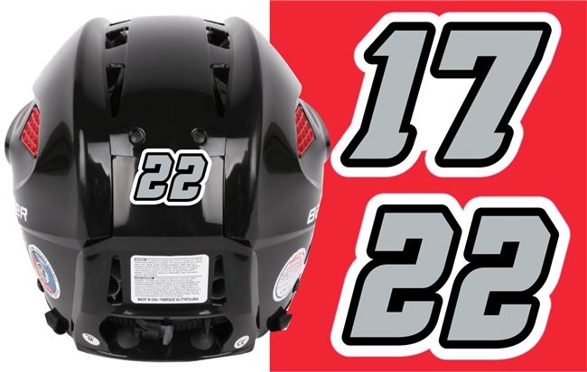 Providence Jr Friars Ice Hockey Club Ice Hockey Helmet Number Sheets