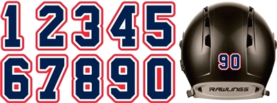 The Prospects Hockey Custom Helmet Number Sheets