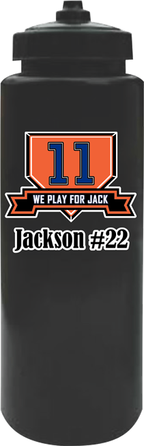 We Play For Jack Custom Water Bottle