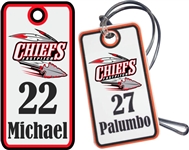 Connetquot Chiefs Fastpitch Custom Baseball Bag Tags