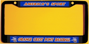 Orangecrest Pony Car License Plate Frame