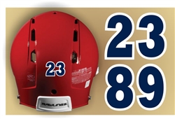 Southline Warriors Baseball Custom Helmet Numbers Individual