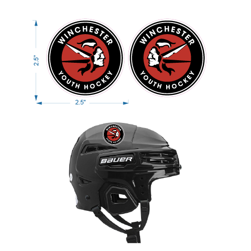Winchester Youth Hockey Side Helmet Decals