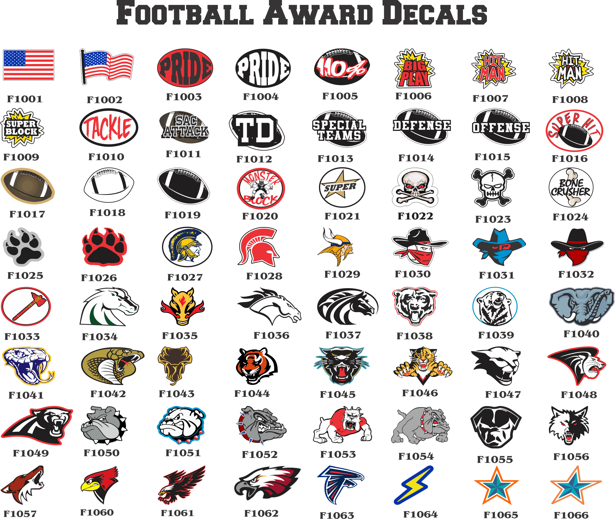 Michigan Wolverines Football Helmet Award Decals - 10 Sets - 1000 Win Commemorative