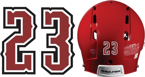 Details about   Player's Number 2.5" Softball Baseball Helmet Vinyl Decal Sticker Style 2