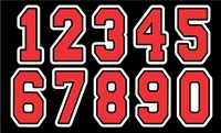 BGRA Bearcats Baseball  Club Custom Helmet Number Sheets