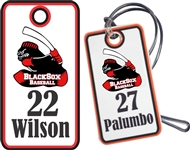Murfreesboro BlackSox Youth Baseball & Softball Custom Bag Tags