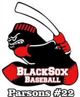 Murfreesboro Blacksox Youth Baseball and Softball Custom Stickers for your Car Window