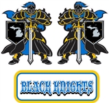 Black Knights Hockey Helmet Decals