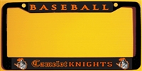 Camelot Knights Youth Baseball Custom License Plate Frame