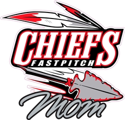 Connetquot Chiefs Baseball Mom Car Decals