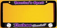 DHS Dukes Baseball Custom Metal License Plate Frames you can customize.