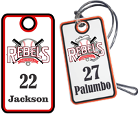 Glen Ellyn Rebels Baseball Bag Tag