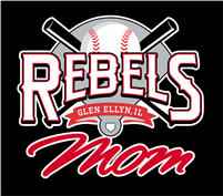 Glen Ellyn Rebels Baseball Car Window Stickers