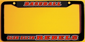 Glen Ellyn Travel Baseball Custom License Plate Frame