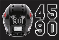 Custom Hockey Helmet Numbers
