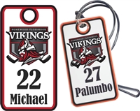 Homewood Flossmore Vikings Custom Hockey Bag Tag