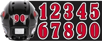 Homewood Flossmoor Vikings Hockey Custom Helmet Number Sheets
