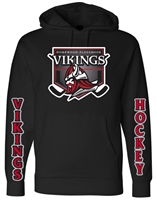 Homewood Flossmoor Vikings Hockey Custom Long Sleeve Black Hoodies