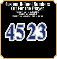 Custom Hudson Hockey Individual Hockey Helmet Numbers