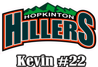 Hopkinton Hillers Hockey Car Decals Clings & Stickers