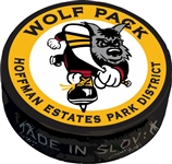 Hoffman Wolfpack Hockey Club Custom Award Puck