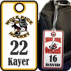 Hoffman Wolfpack Hockey Club Custom Hockey Bag Tags