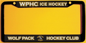 Hoffman Wolfpack Hockey Club Custom Hockey Metal License Plate Frames