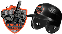Knights Nation Custom Baseball Helmet Decals | no set up charge | free sample