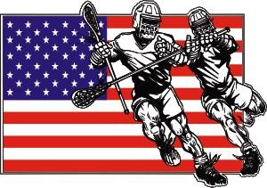 Details about   Lacrosse Usa Flag Sticker Portrait 