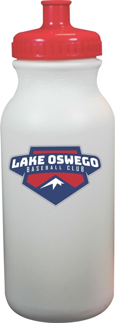 Lake Oswego Baseball Club Custom Water Bottle with team logo