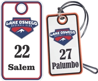 Lake Oswego Baseball Club Custom Baseball Bag Tags