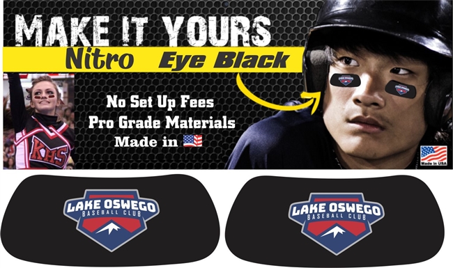 Lake Oswego Baseball Club and Softball Custom Player Eye Black