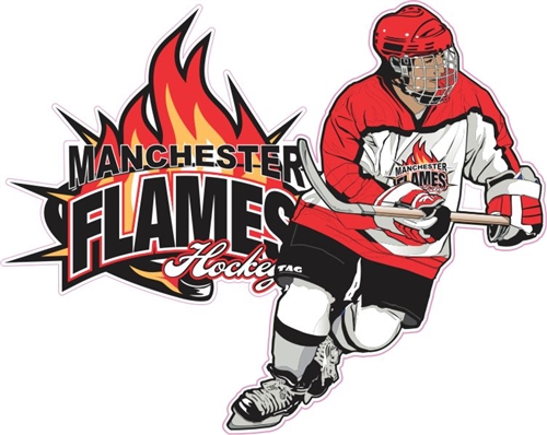 Manchester Flames Custom Mini Hockey Sticks