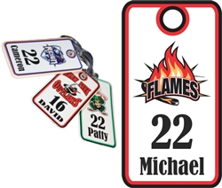 Manchester Flames Custom Hockey Bag Tags