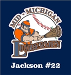 Mid Michigan Lumbermen Baseball Club Custom Baseball Decals | Stickers for your Car Window
