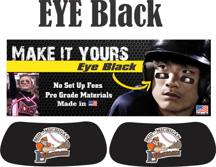 Mid Michigan Lumbermen, Custom Eye Black Stickers