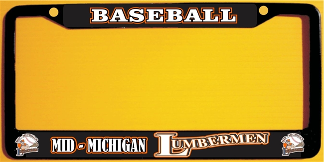 Mid Michigan Lumbermen Baseball Club Custom License Metal Plate Frame