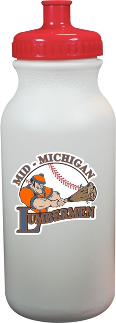 Mid Michigan Lumbermen Custom 20 oz Water Bottle with team logo and your name
