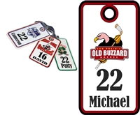 Old Buzzard Hockey Custom Bag Tags