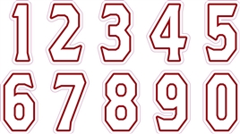 Old Buzzard Hockey Helmet Number Sheets