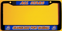 Orangecrest Pony Allstar License Plate Frames