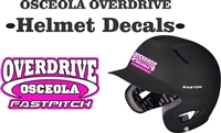 Baseball Helmet Decals | no set up charge | free sample