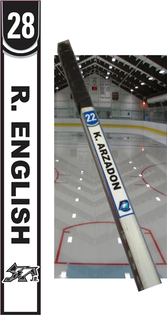 Providence Junior Friars Hockey Club Custom Hockey Stick Tags