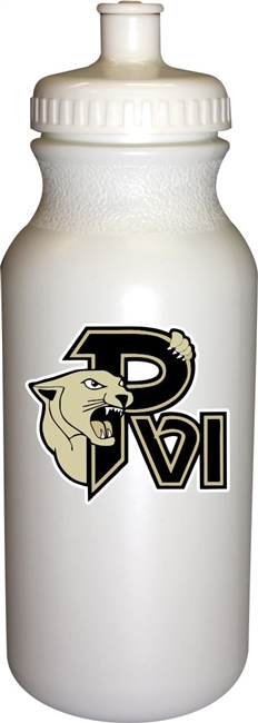 PVI Panthers Hockey Club Custom Hockey Water Bottle with team logo