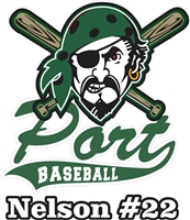Port Washington Pirates Youth Baseball  Custom Baseball Decals